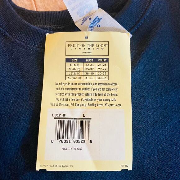 Vintage 1997 deadstock navy sweatshirt - Picture 4 of 5